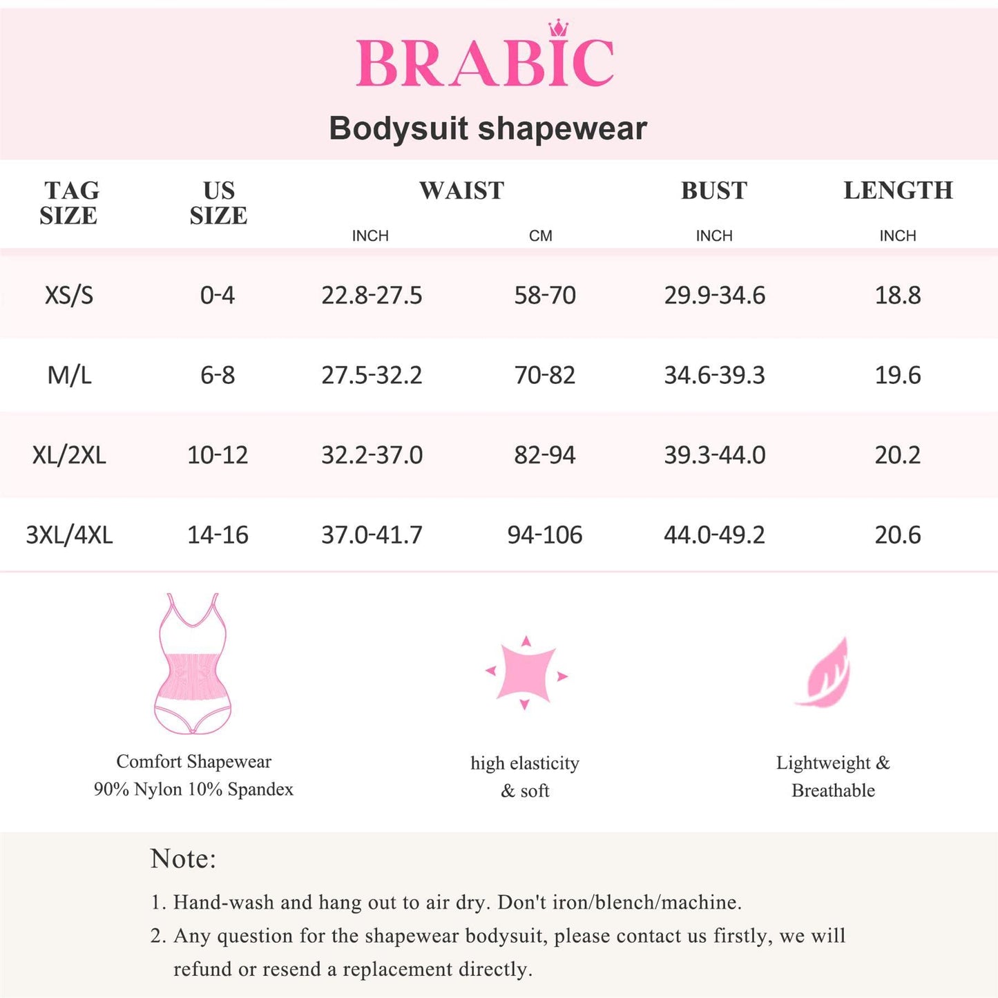 BRABIC Womens' Seamless Sleeveless V-Neck Bodysuit Shapewear Tummy Control